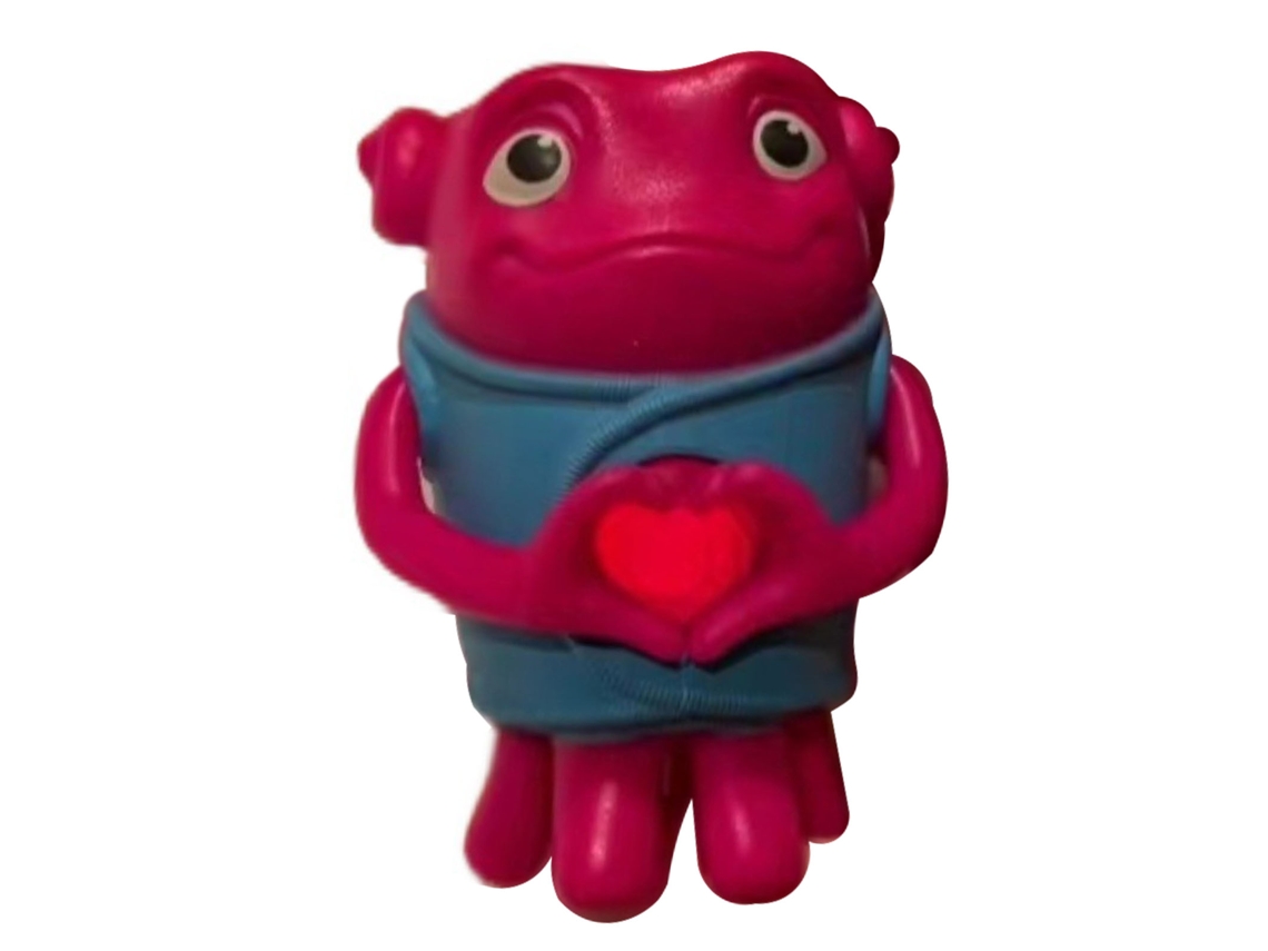 Mali personagens do Filme Aliens Figuras com Expressão Vívida e Postura Única Decor Doméstica Brinquedo Colecionador Vermelho
