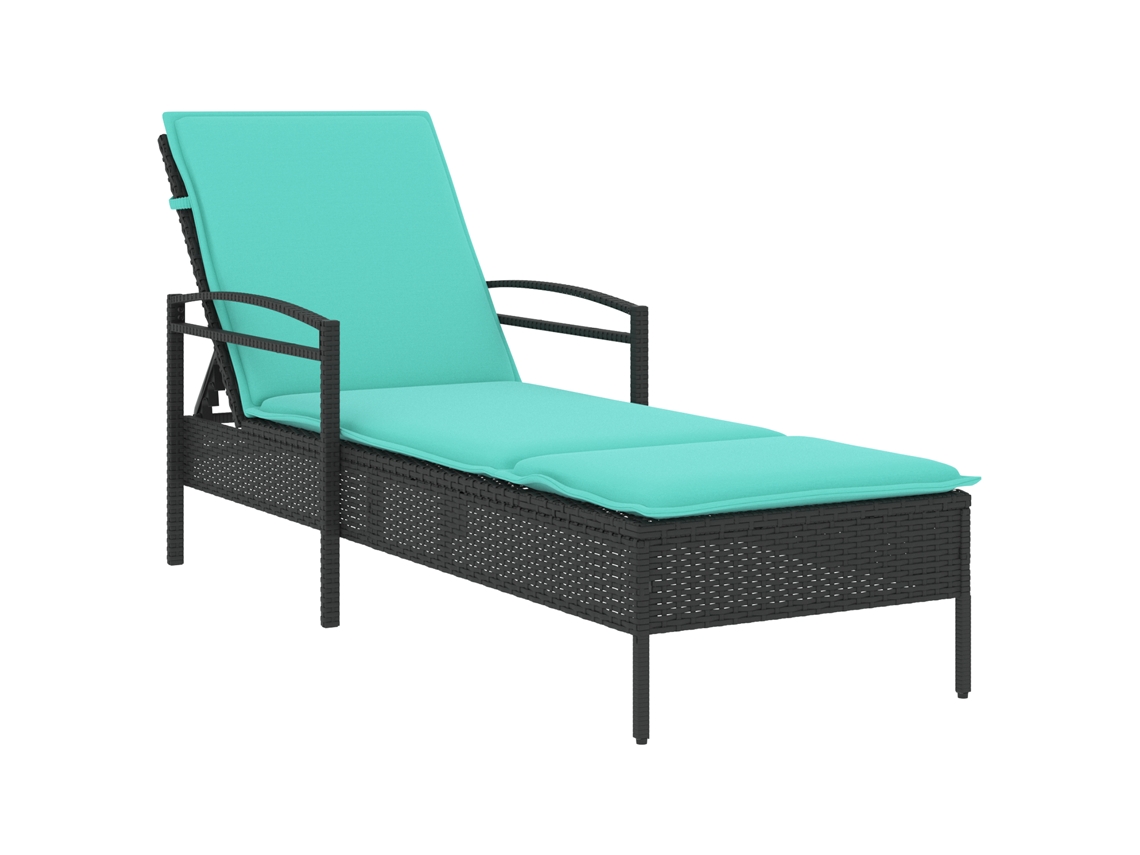 Sun Lounger, Sun Loungers Vidaxl Preto Rattan / Vime (n/a)