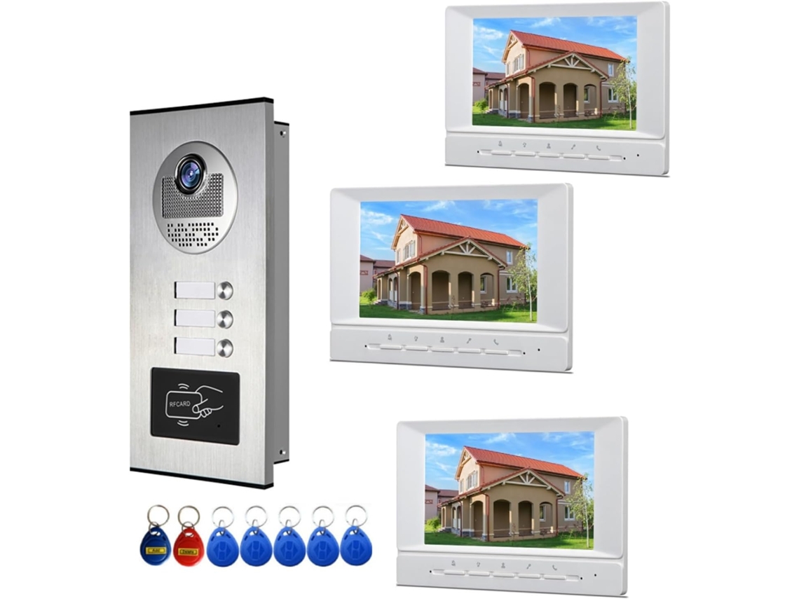 Kits de Téléphone Porte D'interphone Bâtiment Video D'appartement Système Multi boutons For 2 12 SFUSHOS