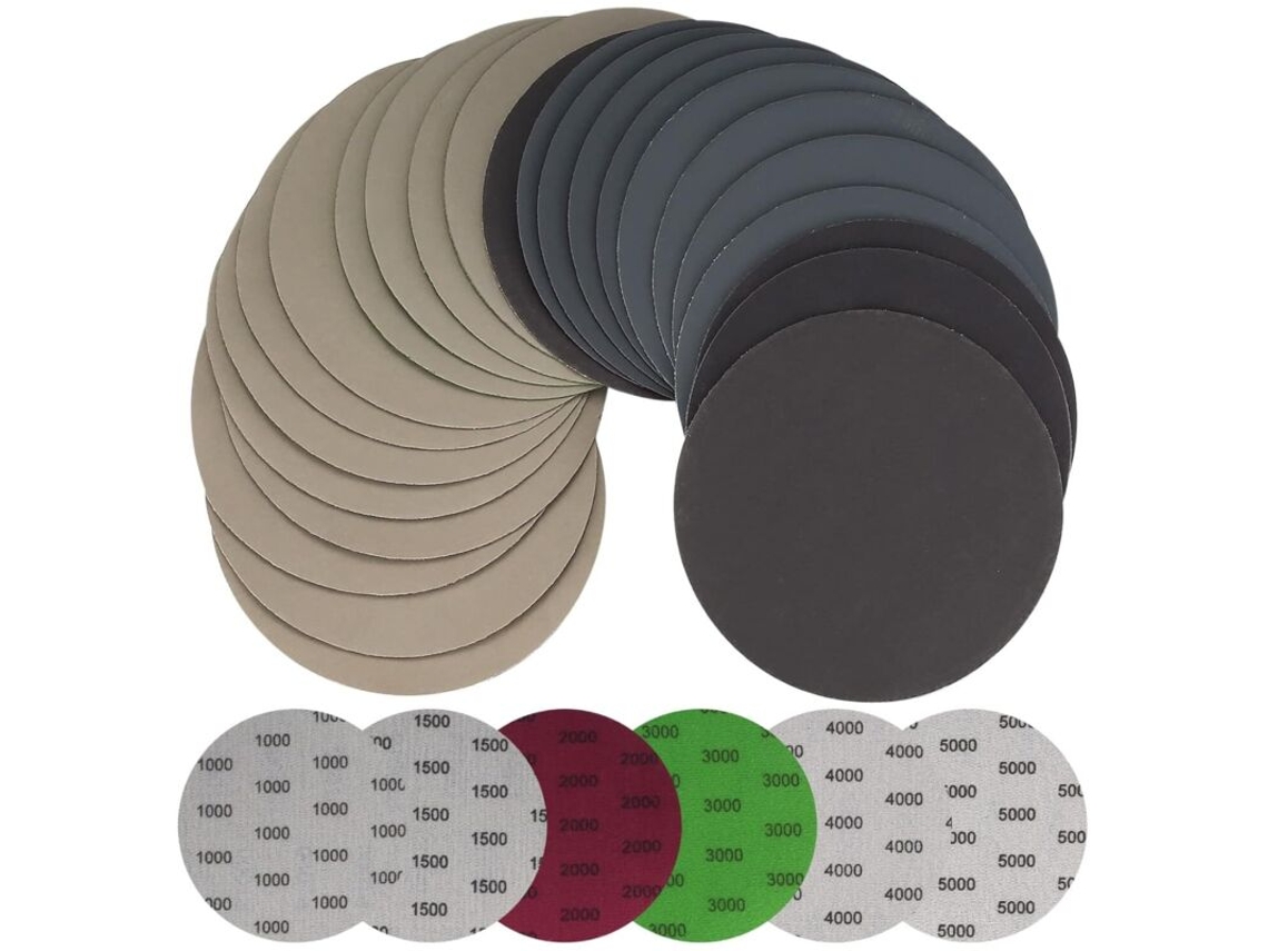 Lixas de 125 Mm Grãos 1000/1500/2000/3000/4000/5000 BRILVIBERA