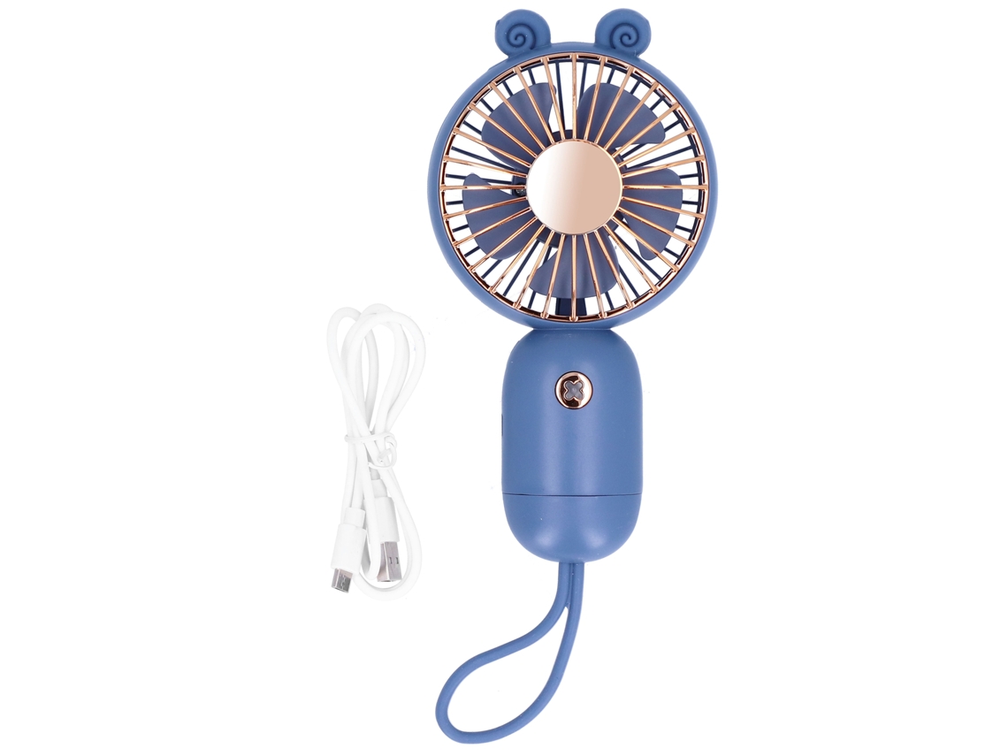 Mini ventilador USB portátil, silencioso e ajustável para uso escolar, externo, doméstico e no escritório.