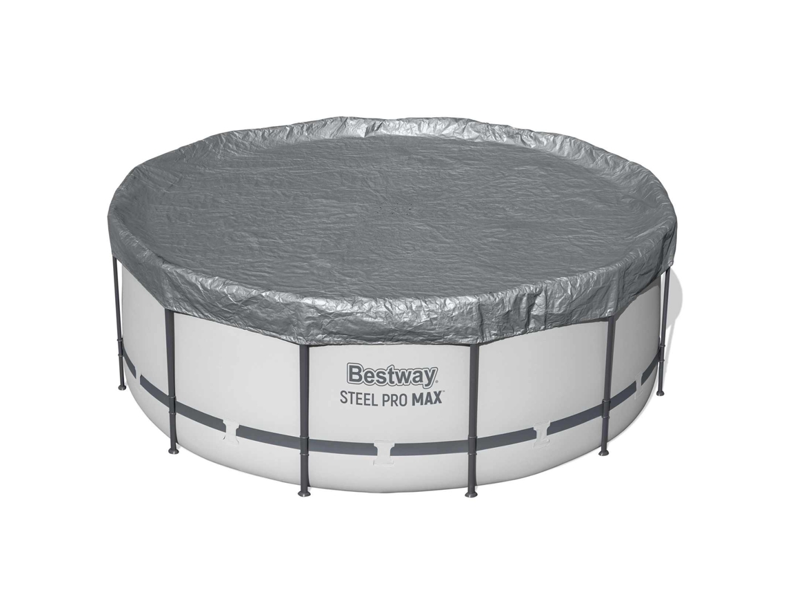 Conjunto 1 Capa Para Piscina Bestway Cinzento Poliéster (ø3,66 M)