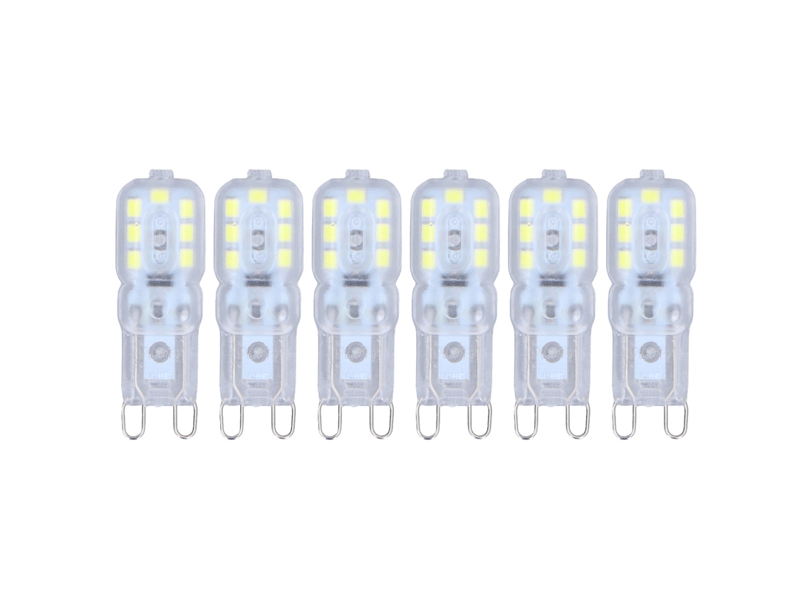 Lâmpada G9 Led regulável 3w 14 Leds luz quente 220v para lustre de mesa 6pcs