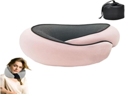 Lurelia Almofada Viagem, Ergonómica, Espuma Viscoelástica, Respirável, Lavável, Removível, 12v Carro, Bolsa Transporte, Avião