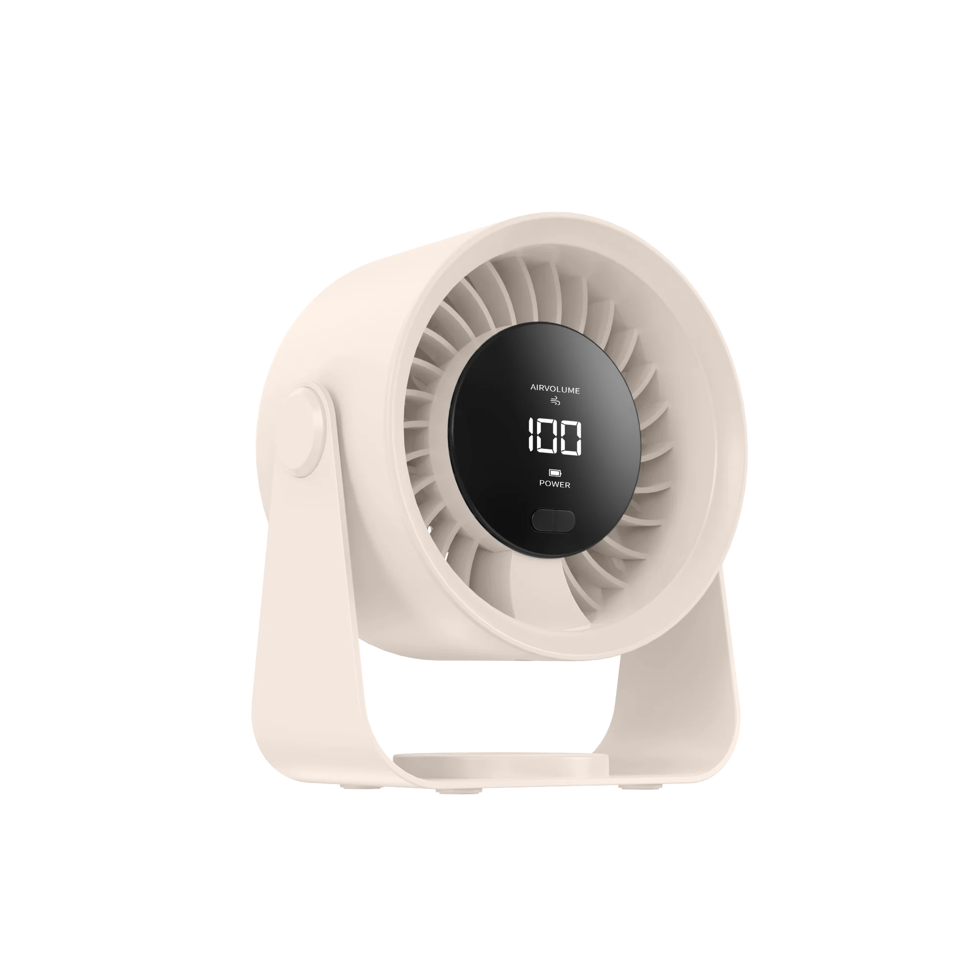 Ventilador 2 em 1 MDUG, pescoço/mesa, 5 velocidades, 3000mah, visor LED