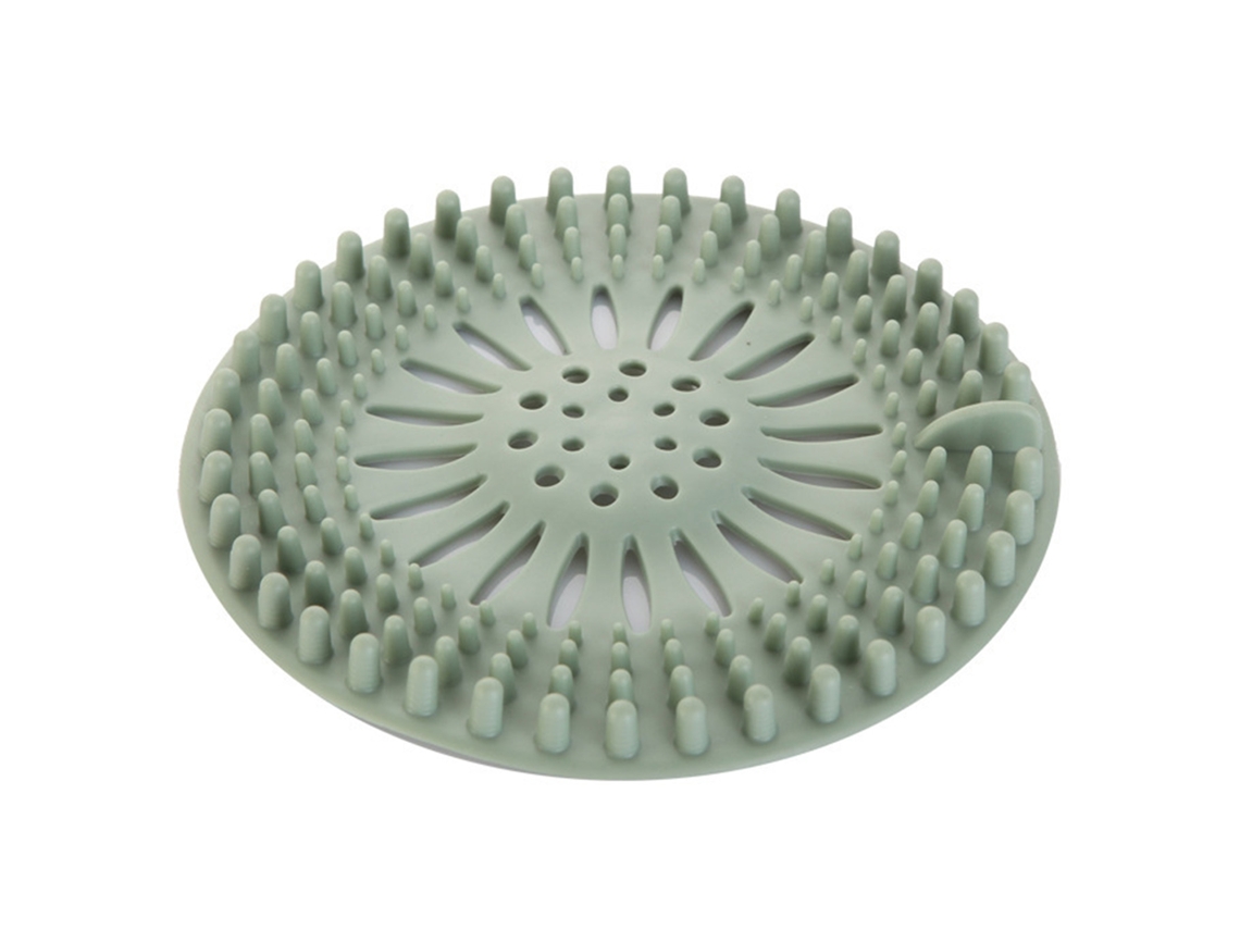 Captador De Cabelo Tpr Azul Para Pia E Chuveiro