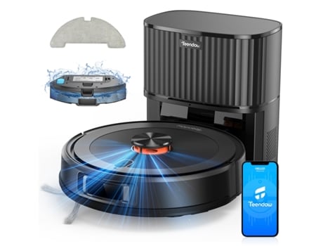 Aspirador Robô Laveur, Aspirador Robô 4500pa Sem Fio, 2600mAh / 120min, Wi-Fi / Aplicação / Controle Remoto