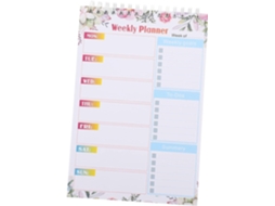 Caderno de planejamento diário, caderno de casamento, caderno com páginas de calendário encadernadas em espiral, caderno de listas