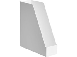 Organizador de Plástico para Revistas, Branco BRILVIBERA
