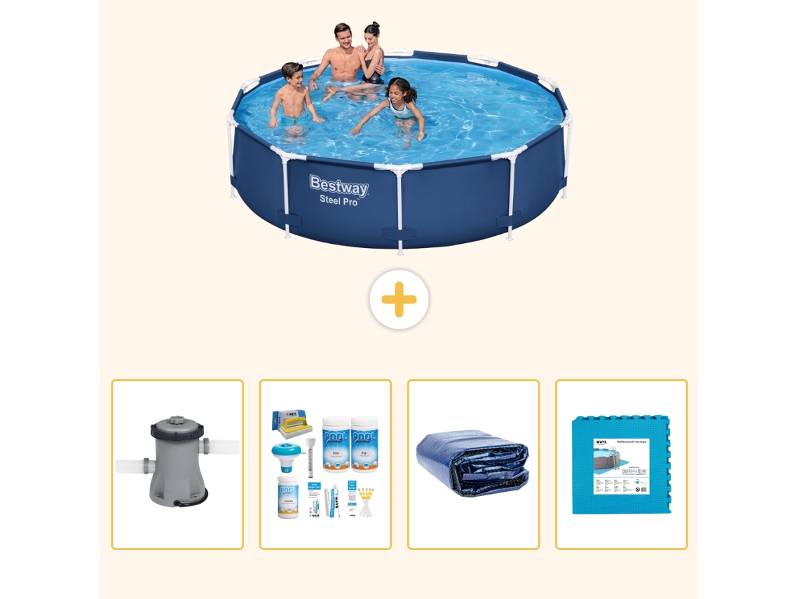 Bestway Piscina Bestway Steel Pro Redonda - 305x76 Cm - 5-peças S188