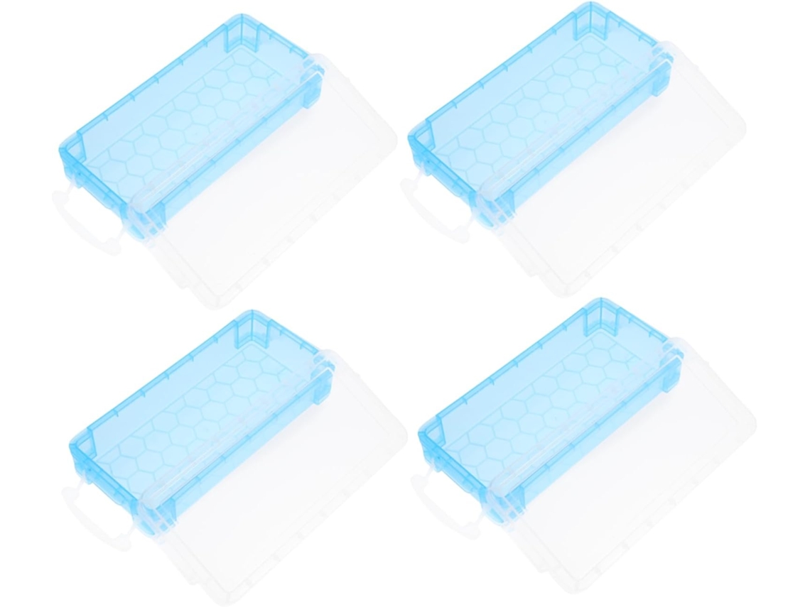 Conjunto De Estojo Para Lápis Com 4 Peças, Elegante Caixa Organizadora Para Estudantes Com Compartimentos.