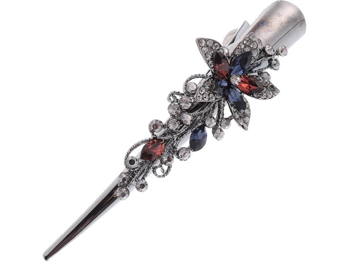 Presilha de cabelo vintage em metal marrom, leve e confortável, para mulheres.