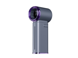 Ventoinha Turbo Portátil Com Humidificador Ecrã Lcd Recarregável Usb-c
