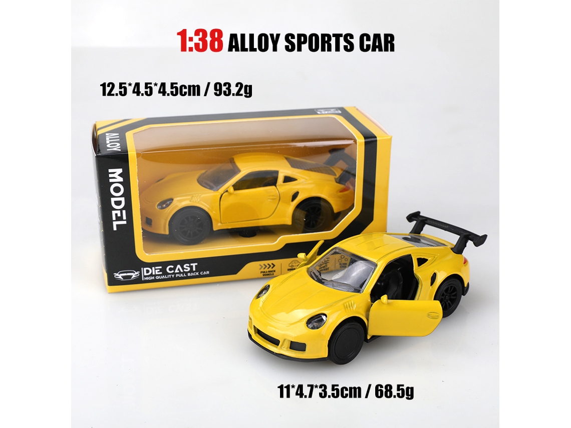 Miniatura de Carro em Escala 1/38, Modelo de Carro Clássico, Brinquedo Infantil. MDUG
