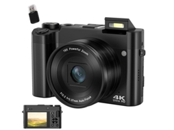 Câmera Digital SZSMART Dc218l 4k 64mp Câmera Dupla Autofoco 20 Filtros Criativos para Vloggers e Iniciantes