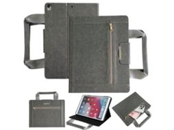 Capa de couro retrô Webake para tablet inteligente com fecho de zíper