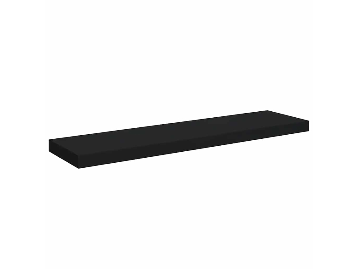 Prateleira Suspensa 90x23,5x3,8 Cm MDF Preto MAISON EXCLUSIVE