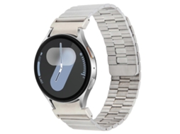 Pulseira De Metal Com Fecho Magnético De Bambu Para Samsung Galaxy Watch 7 / 6 / 5 / 4