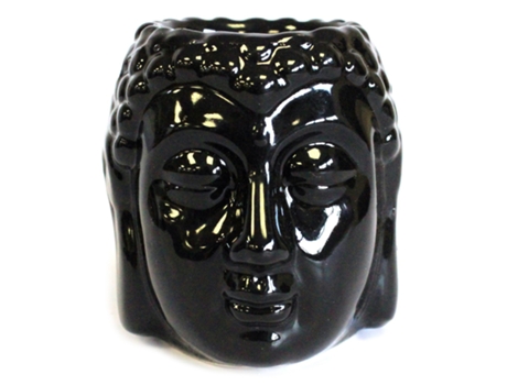 Queimador de Óleo Buda Preto 8.5X8.5 Cm