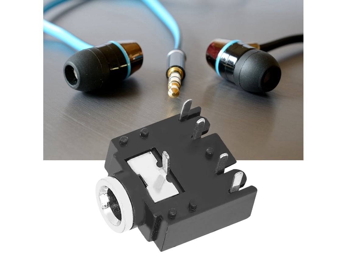 Fone De Ouvido Estéreo Laxiscreed Com Conector 5pin E Adaptador Compatível Para Áudio 3.5mm