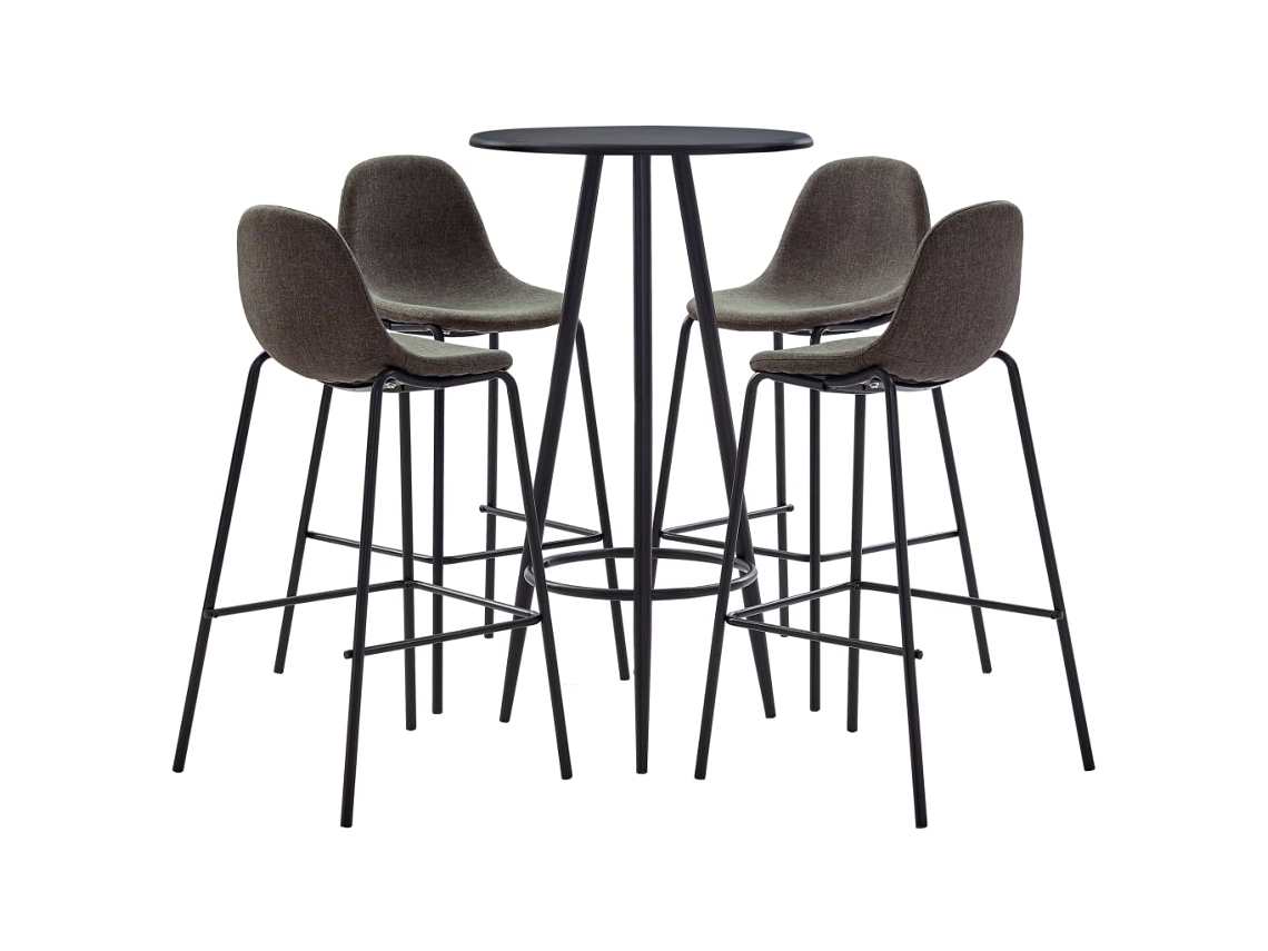 Bar Set, Bar Sets Vidaxl Cinzeto Tecido