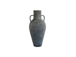 Vaso HOME ESPRIT Azul Cinzento Terracota Oriental 33 X 33 X 69 Cm