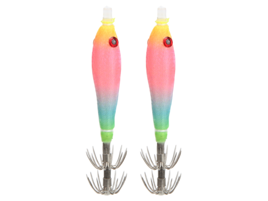 Squid Hook (luminous Luring Bait Design) Cuttlefish Hook Cuttlefish Bait Wooden Shrimp Pink
