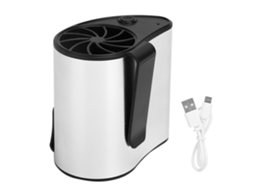 Ventilador Mali de Cintura Usb, Leve, Compacto, 3 Velocidades, Para Pesca, Corrida, Camping