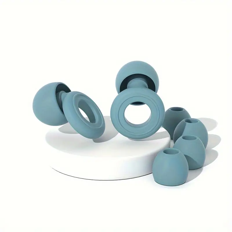 Almofadas auriculares para dormir com redução de ruído de 35 dB Chrui (azul e cinza)