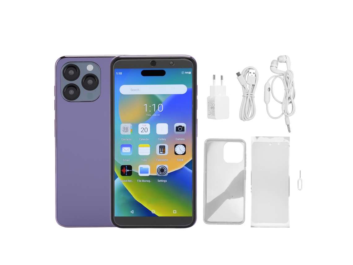 Desbloquear Smartphone LAXISCREED Reconhecimento Facial Tela Grande Hd