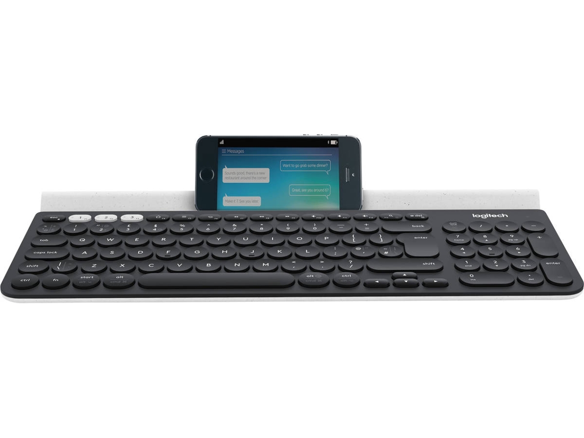 Teclado LOGITECH K780 (Bluetooth - Idioma UK)
