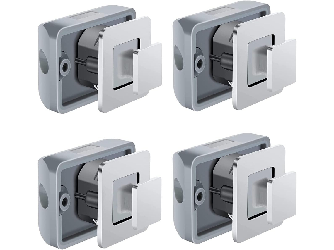 Fechaduras De Pressão Para Armários Trailers, Conjunto 4 Peças Com