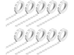 10 rolos de fita adesiva decorativa com quadrados, 8 mm de espessura, autoadesiva, para artesanato e decoração.