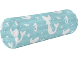 Almofada Cilíndrica Decorativa para Sofá Suporte Lombar Cama Ergonômico Ideal Viagens, Casa e Escritório