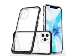Lurelia Capa Clear 3 Em 1 Para Iphone 11 Pro Max Preta Protetora