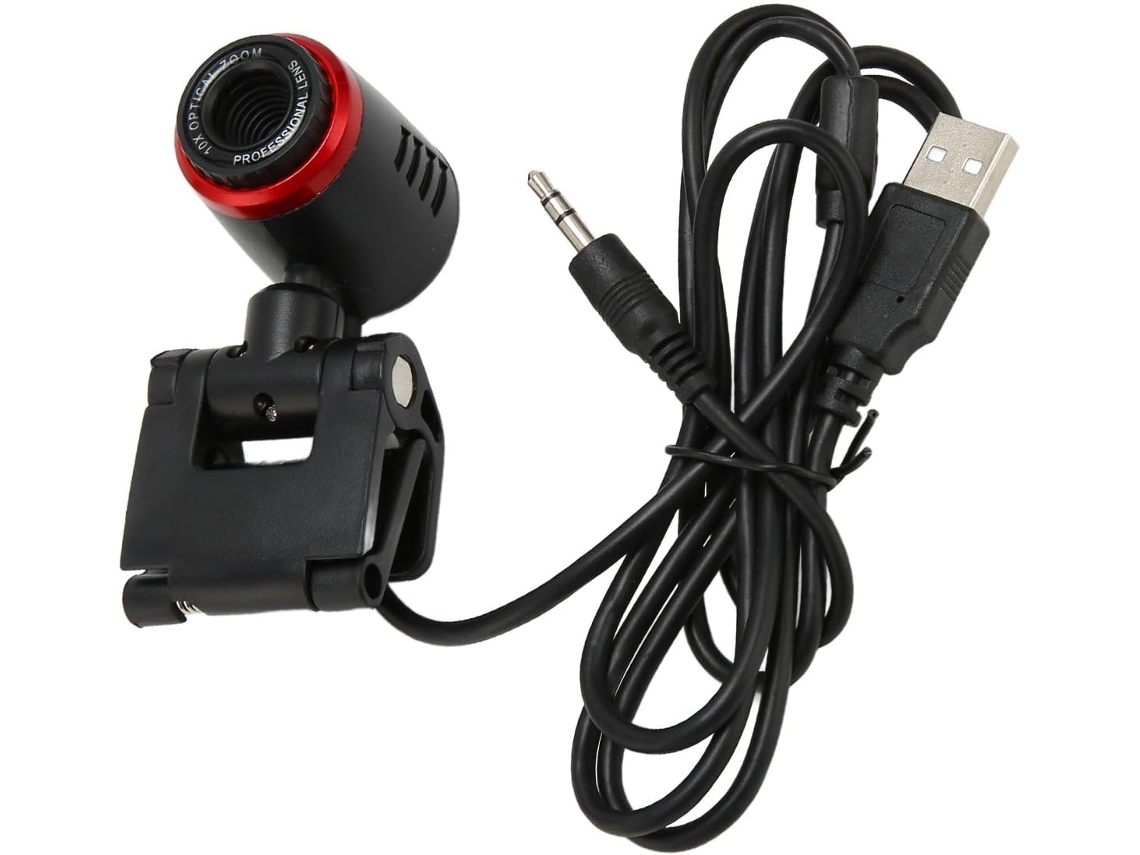 Webcam Usb 2.0 Com Microfone Hd De 360° Para Laptop