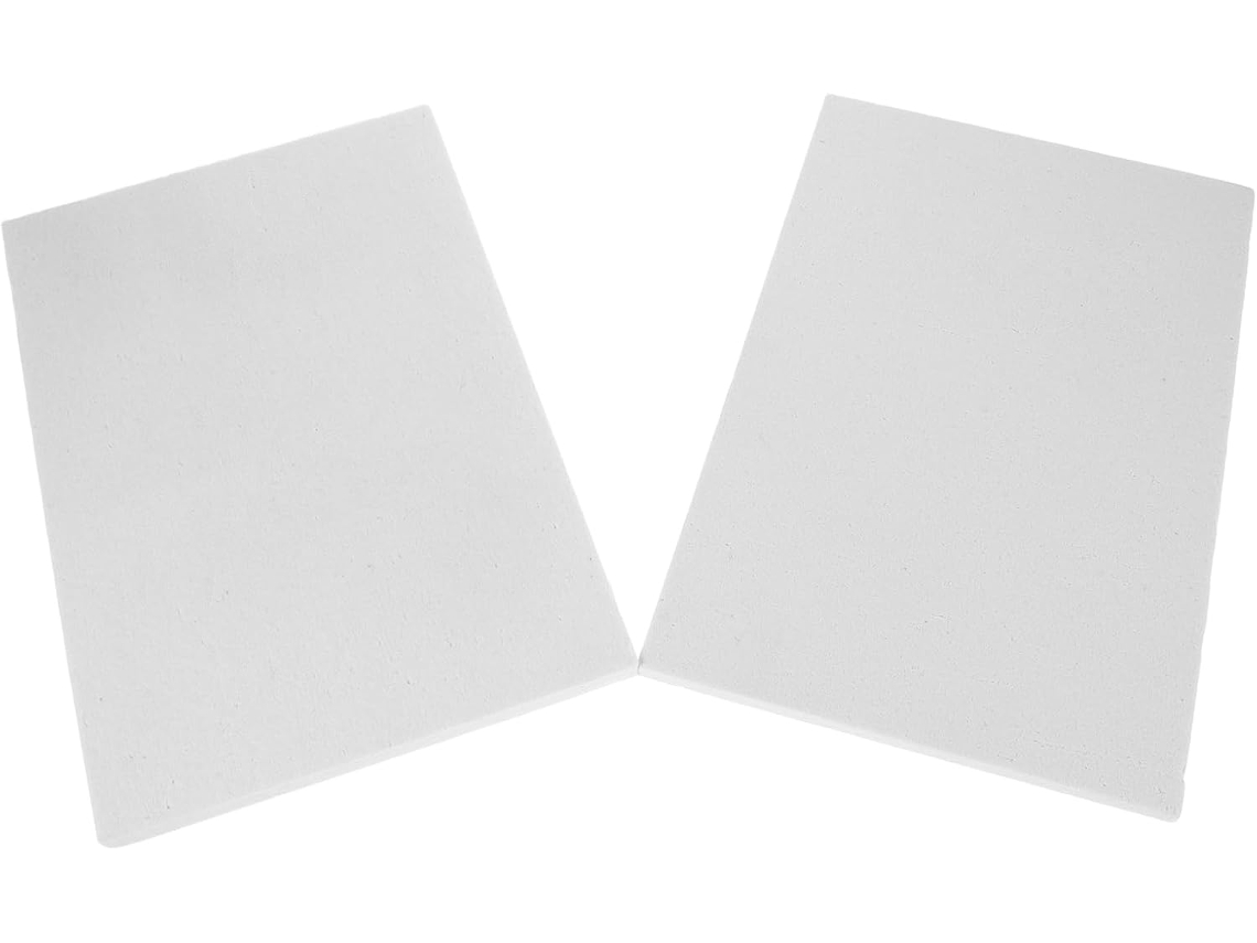 Placa Isolante Ao Fogo, Feita De Fibra Cerâmica De 10 Mm (200 X 300 Mm), 2 Placas, Isolamento Térmico Para Fornos E