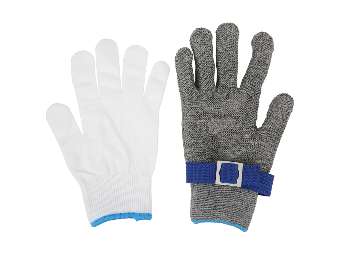 Luvas de Aço Inoxidável Anti corte Nível 5 XL