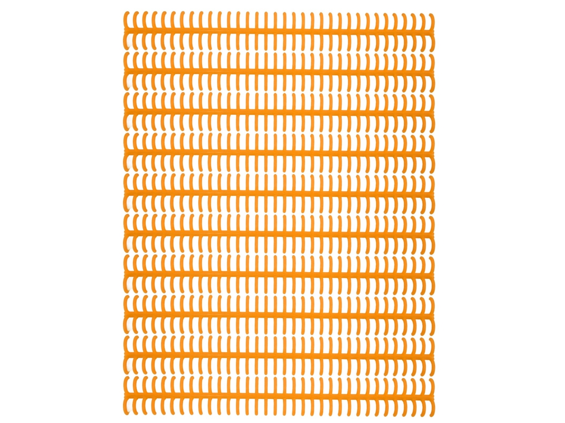10pcs Espinha de Encadernação Plástica 34 Furos Anéis Detacháveis 12mm Laranja