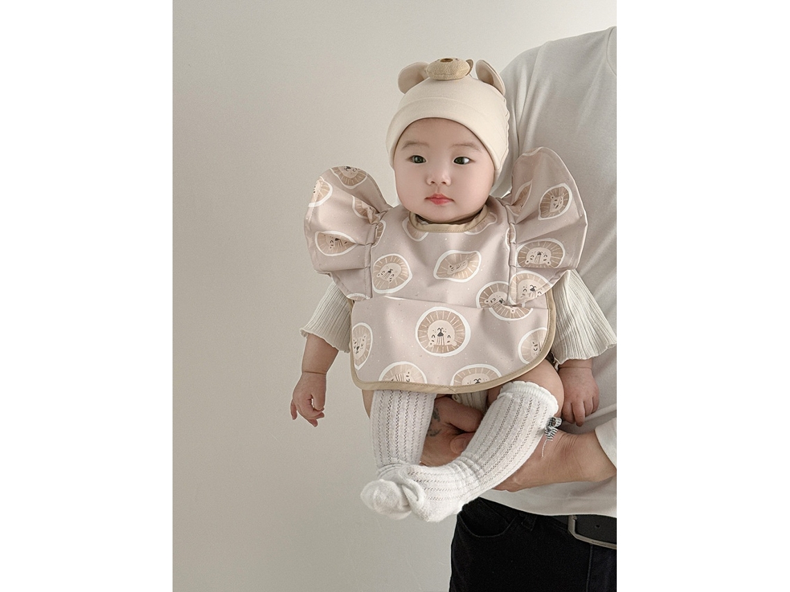 Conjunto Elysve Babador Super Macio E À Prova D'água