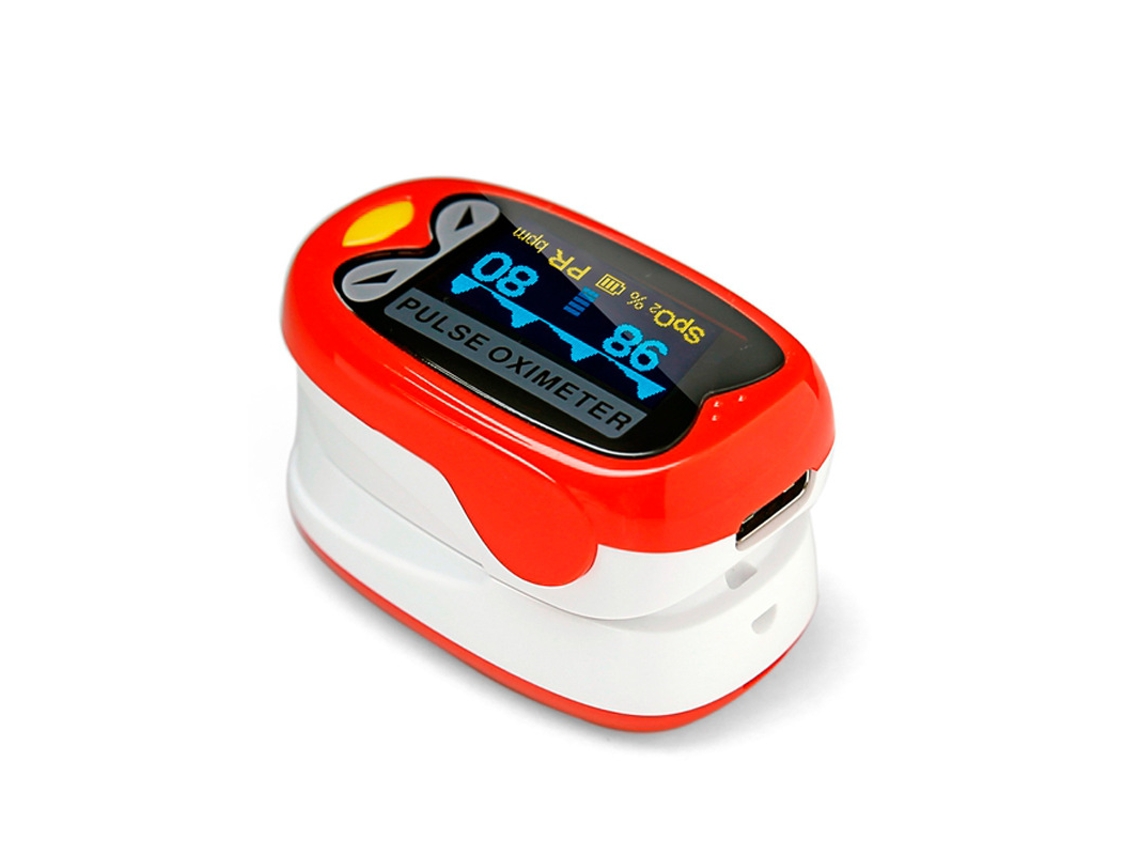 Oxímetro Monitor De Saturação De Oxigênio No Sangue Infantil Monitoramento Do Sono Oxímetro De Frequência Cardíaca Vermelho CUICH