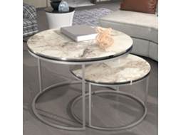 Conjunto de 2 Mesas Auxiliares [EN.CASA] (50 x � 70 cm - Aglomerado - Multicor)