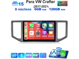 Rádio Carplay Android Auto 6gb+128gb 8 Núcleos Android 15 Para Vw Crafter (2017-2021) Hexinex
