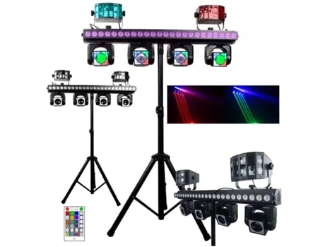 Conjunto de iluminação Mt Bar 3 com multiefeito Light4me