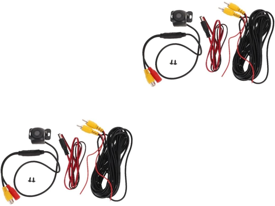 Kit Com 2 Câmeras De Ré À Prova D'água Com Visão Noturna Para Estacionamento - Fácil Instalação