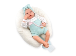 Sweet Reborn Interativo Menina com Macacão Verde BERJUAN