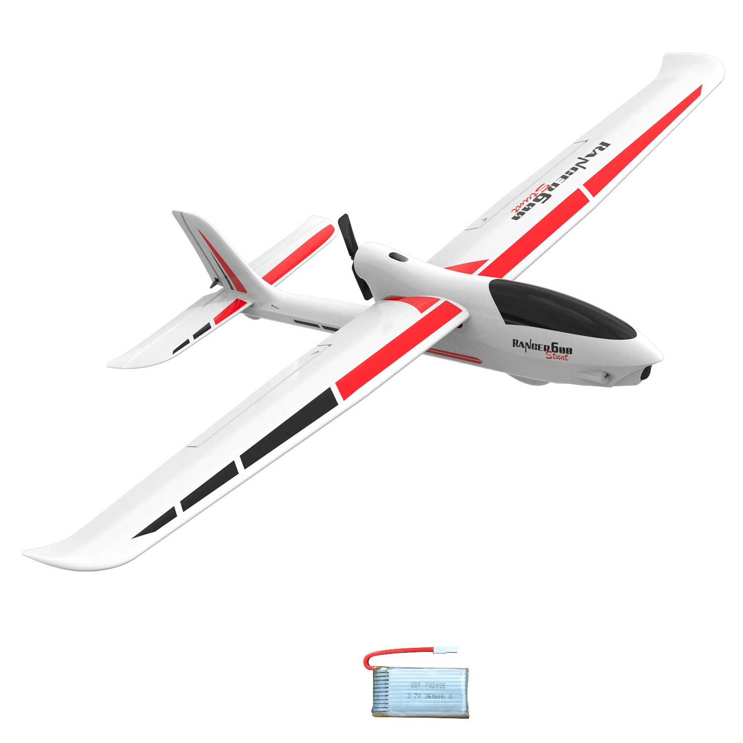 Aeronave, 600 Mm, Ala Fija, 2,4 G, 4 Canales, Con Estabilizador Giroscópico de 6 Ejes MDUG (blanco)