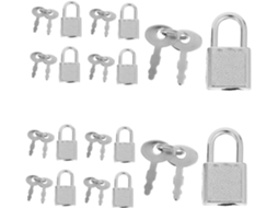 Conjunto De 10 Cadeados Para S De Caixa De Ferramentas, Cadeado Para Caderno, Chave Miniatura Para A Gokoco