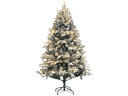 Árvore Natal 180cm 793 Galhos com Led e Suporte Aço, Verde