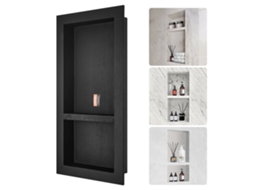 VEVOR Chuveiro Nicho 41 X 81X10Cm Dupla Parede Prateleira para Chuveiro e Banheiro